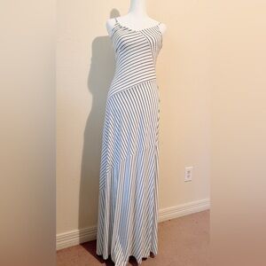 Taylor Maxi Dress | Black & White Stripe | Size Small
